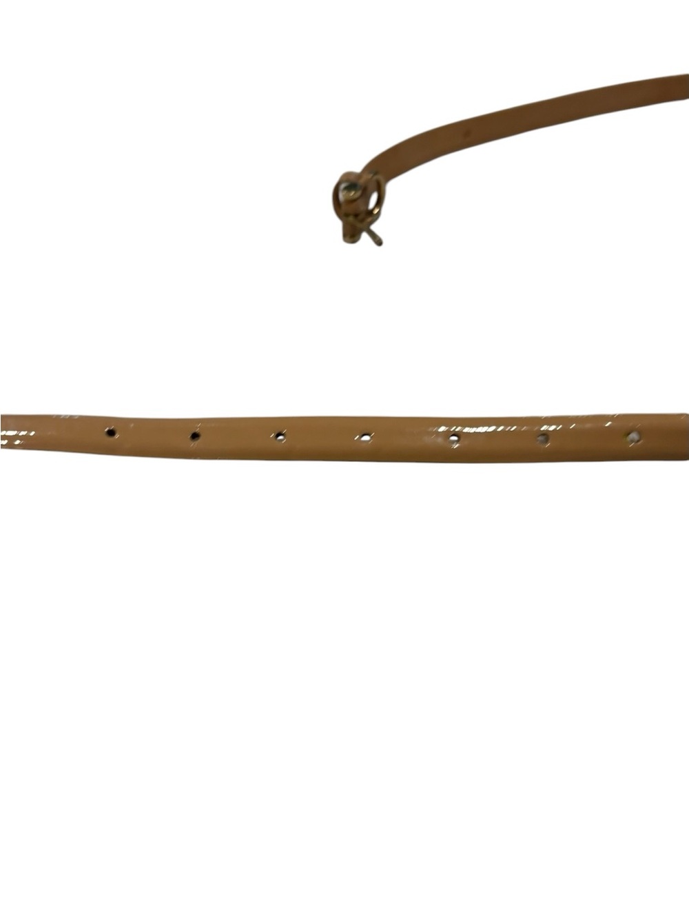 J. Crew - Skinny Belt, Patent Leather. Size Small. Nude / Tan - Picture 7 of 11